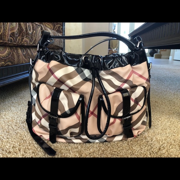 Beautiful Brand New Burberry drawstring tote! - Picture 2 of 8